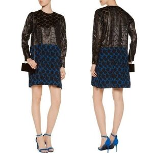 Tanya Taylor Addison Silk and Chiffon Mini Dress